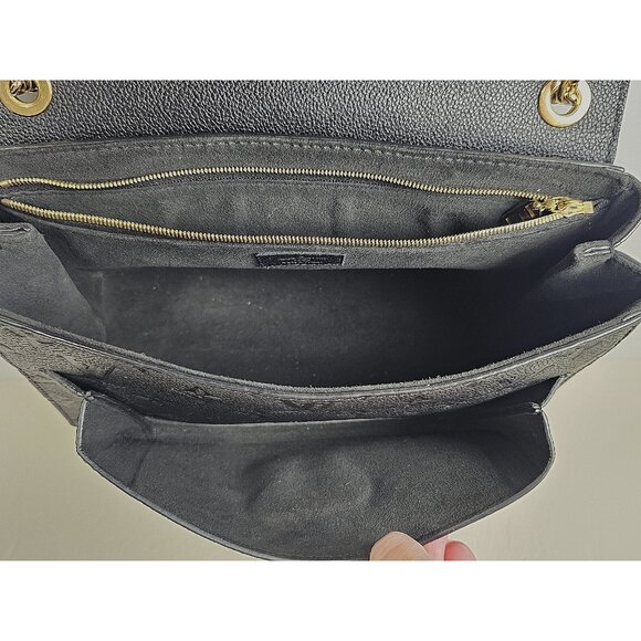 LOUIS VUITTON Vavin PM Black Monogram Empreinte Leather Chain Bag Shoulder EUC - Picture 7 of 16